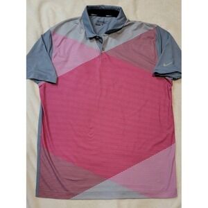 NIKE GOLF TOUR PERFORMANCE DRI FIT MENS SHORT SLEEVE POLO SIZE LARGE
